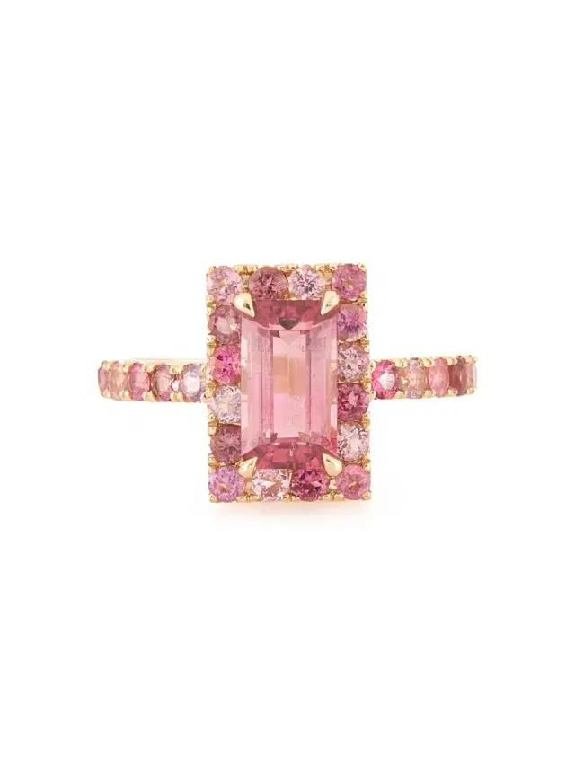 YI COLLECTION Tourmaline Bubble Gum Candy Ring