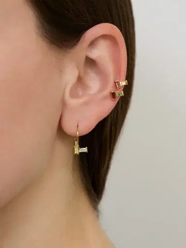 Aliita Tuo y Yo Peridot and Aquamarine Earrings | Thumbnail 2 Aliita Tuo y Yo Peridot and Aquamarine Earrings | Thumbnail 2
