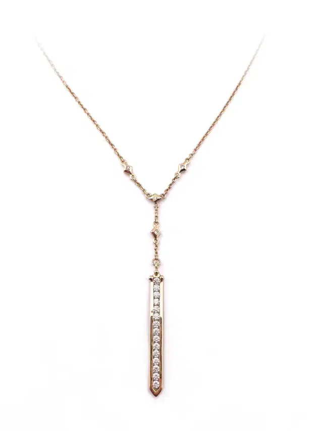 REIGN LA Vajra Diamond Bar Necklace