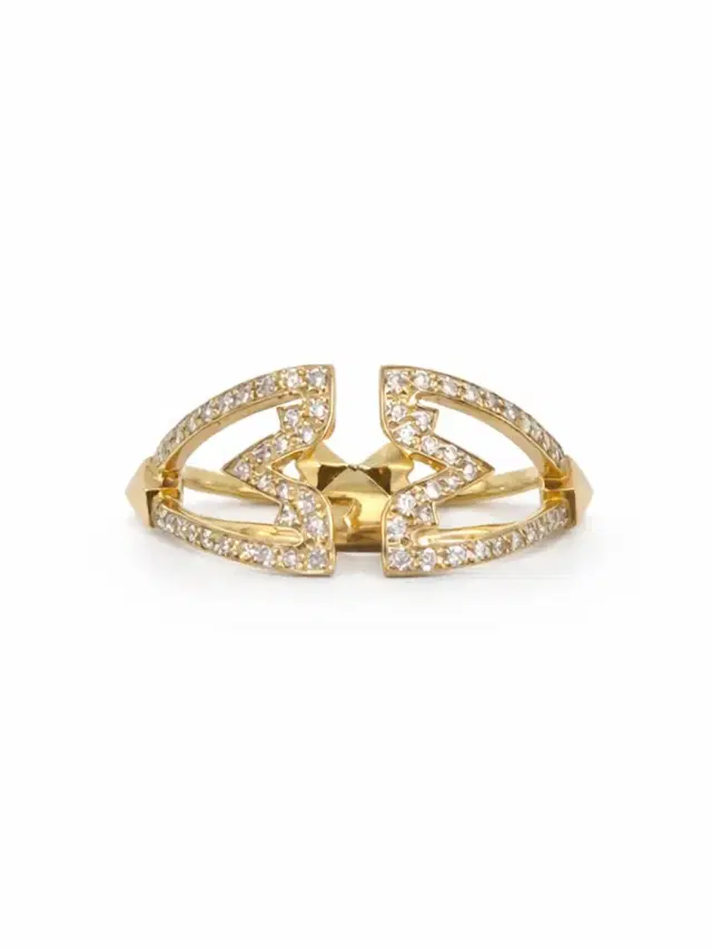 REIGN LA Vajra Diamond Crown Cage Ring