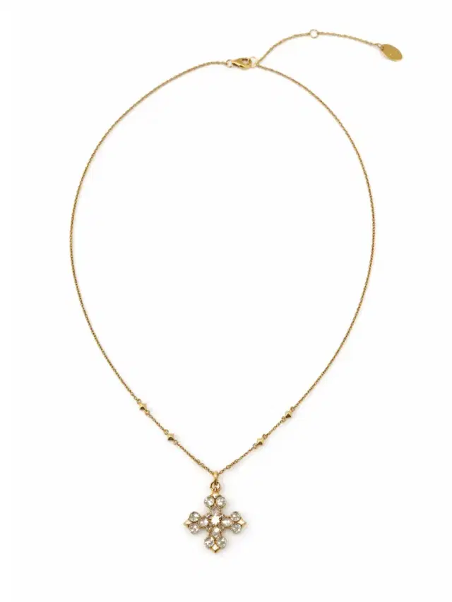 REIGN LA Vajra White Topaz Prayer Necklace