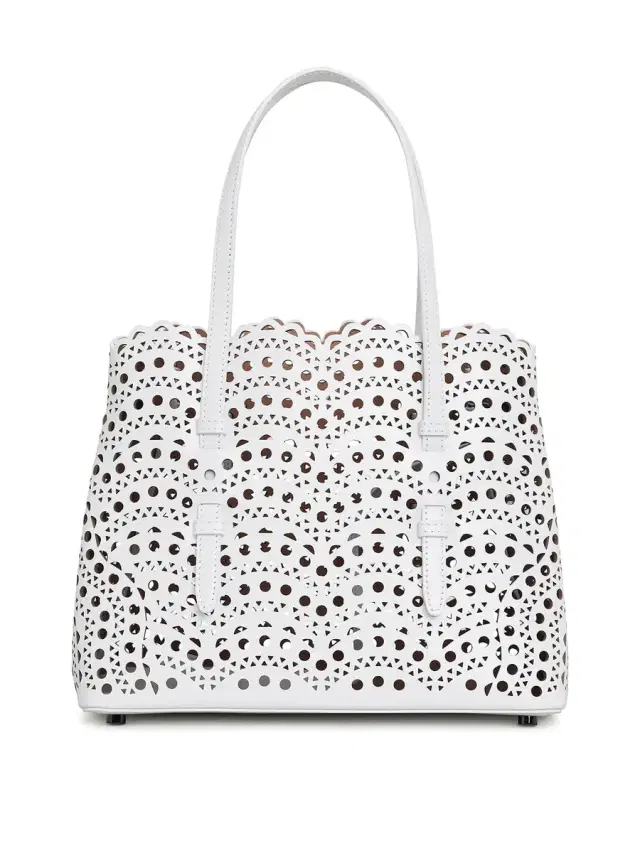 Alaïa Vienne Wave Calfskin Mina 25 Bag