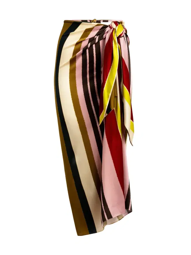 Viveka Silk Midi Skirt