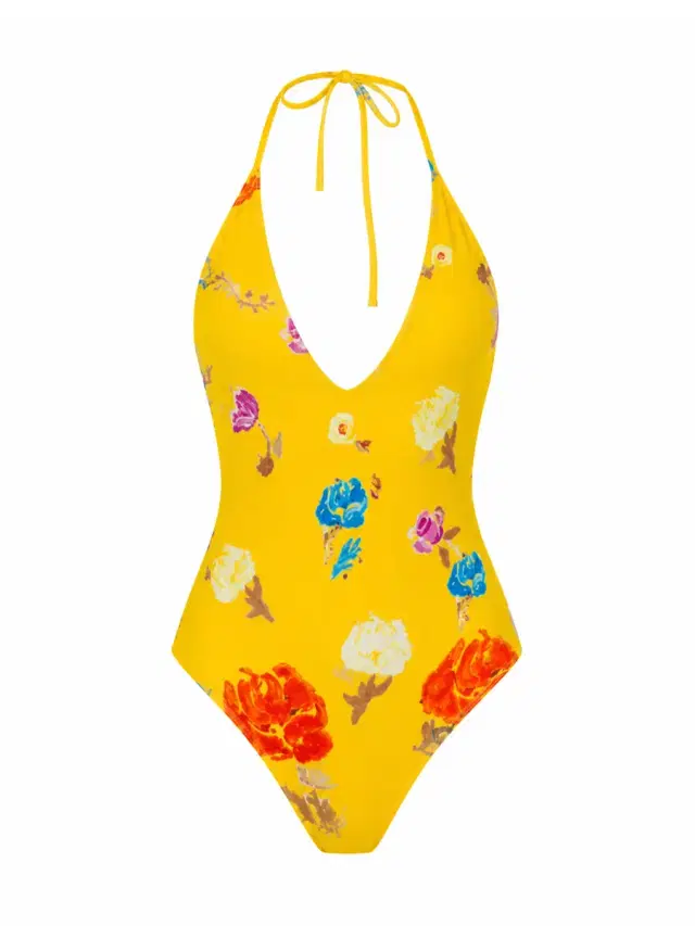 CAROLINE CONSTAS Vivi Halter One Piece