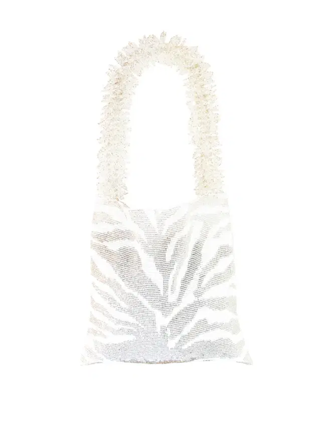 SAC DE SOUL White and Silver Zebra Clash of Prints Bag