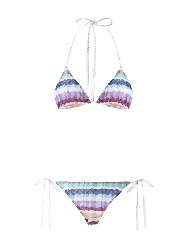 Missoni Zig Zag Tassel-Detail Bikini