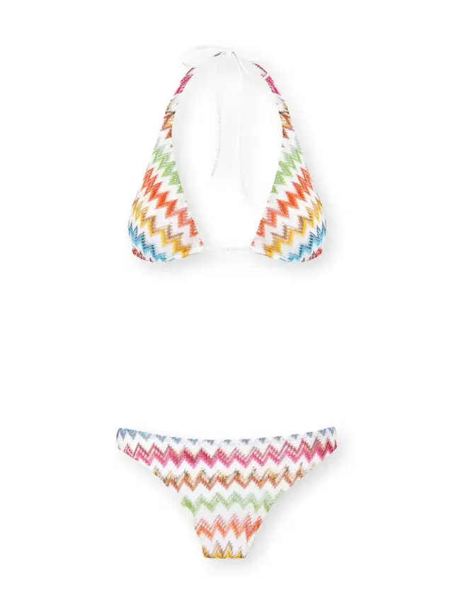 Missoni Zig-Zag Lamé Triangle Bikini