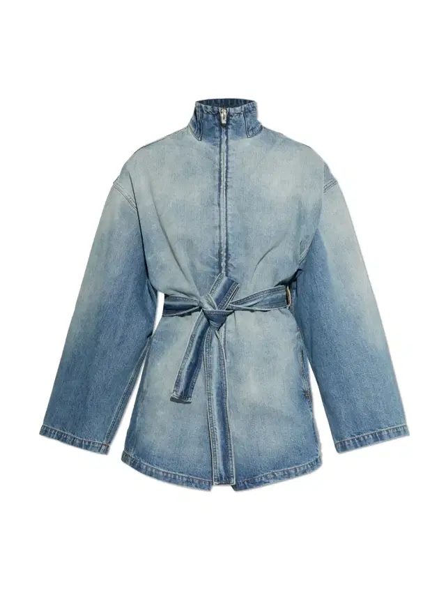 Alaïa Zip-Up Denim Romper