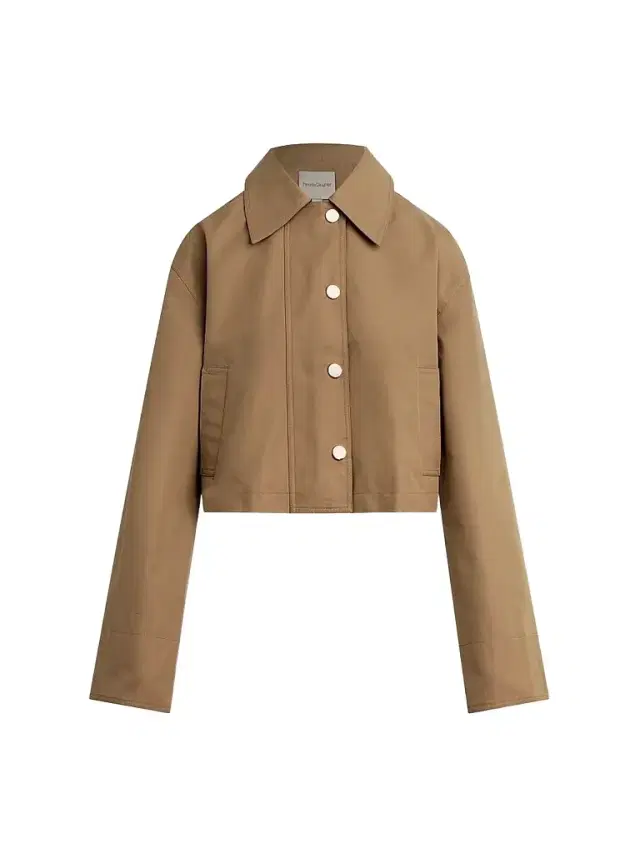 Favorite Daughter Women's The Rue Cotton-Blend Crop Jacket - Khaki