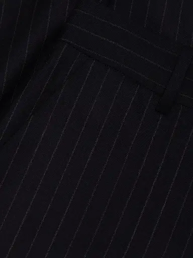 Nili Lotan Women's Bethany Pinstripe Stretch-Wool Pants - Midnight Pinstripes | Thumbnail 7