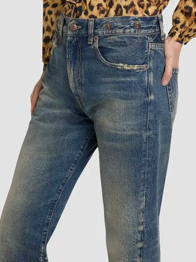 R13 Women's BF Cotton High-Rise Straight-Leg Crop Jeans | Thumbnail 5 R13 Women's BF Cotton High-Rise Straight-Leg Crop Jeans | Thumbnail 5