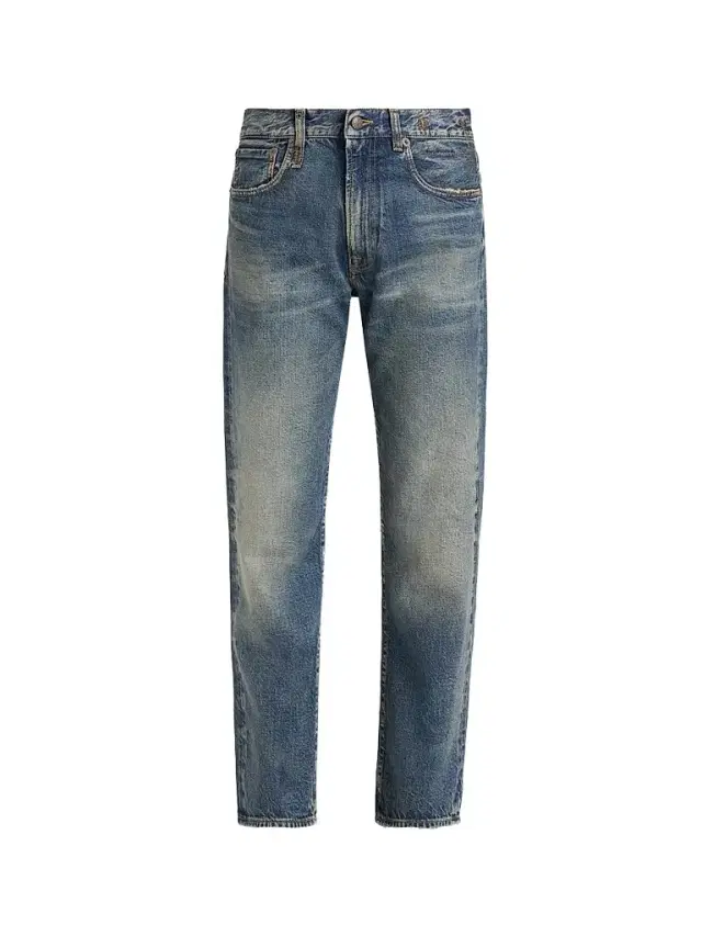R13 Women's BF Cotton High-Rise Straight-Leg Crop Jeans - Bowery Indigo