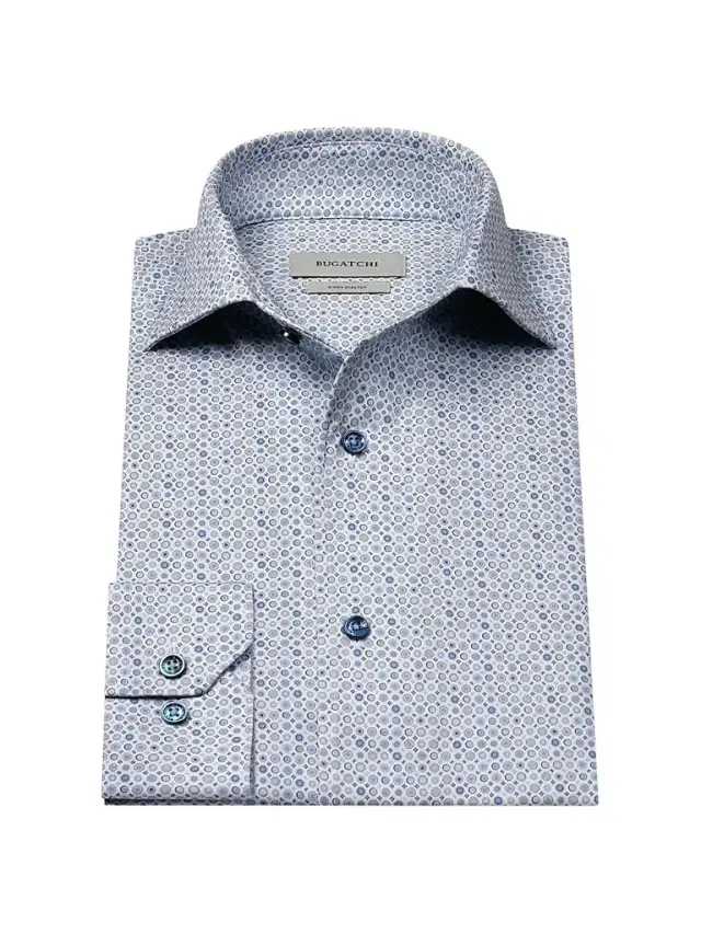Bugatchi Men's OoohCotton Devon Long-Sleeve Shirt - Air Blue