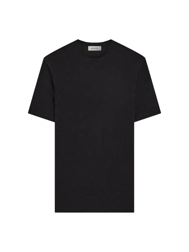 Bugatchi Men's Cotton Jacquard Crewneck T-Shirt - Black
