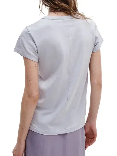 rag & bone Women's The Slub Cotton T-Shirt - Lavender Mist - Size Small | Thumbnail 4