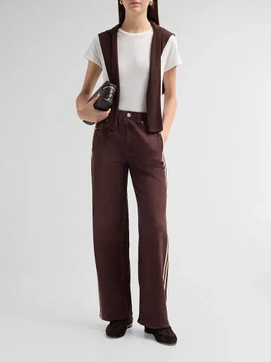 rag & bone Women's Miramar Terry Track Pants - Chocolate - Size XL | Thumbnail 2