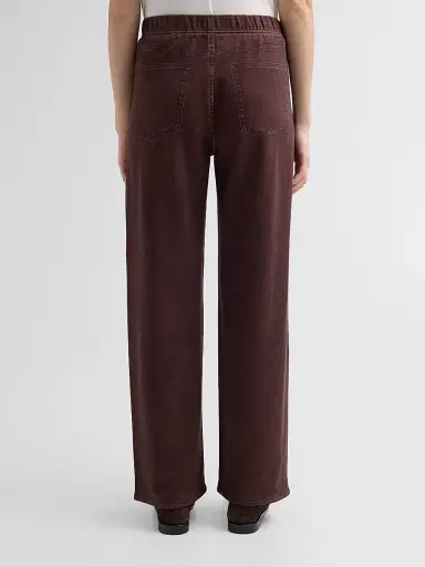 rag & bone Women's Miramar Terry Track Pants - Chocolate - Size XL | Thumbnail 3