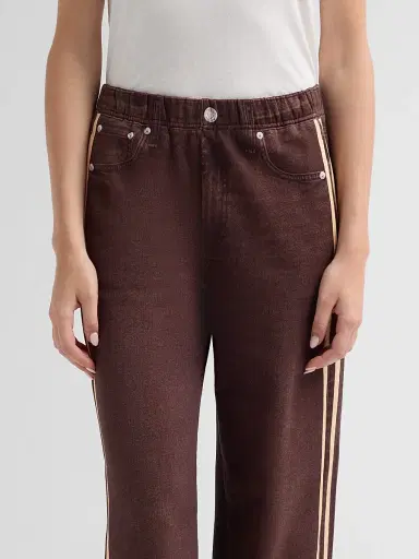 rag & bone Women's Miramar Terry Track Pants - Chocolate - Size XL | Thumbnail 5