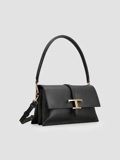 Tod's Women's T Timeless Mini Leather Shoulder Bag - Nero | Thumbnail 5