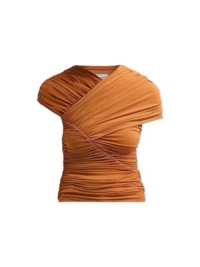 Ronny Kobo Women's Montana Draped Top - Almond