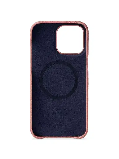 Maison de Sabre Leather Phone Case iPhone 15 Pro - Pink Lily | Thumbnail 2