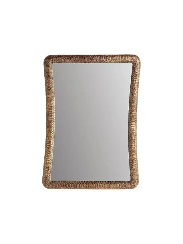 Arteriors Malakai Textured Resin Rectangular Mirror - Gold