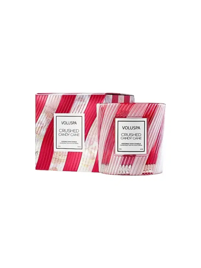 Voluspa Crushed Candy Cane Classic Candle