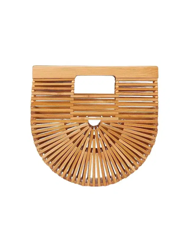 Cult Gaia Women's Gaia's Ark Mini Bamboo Top Handle Bag - Tan