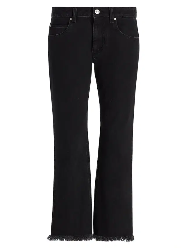 Isabel Marant Women's Ombela Slim Ankle Jeans - Faded Black