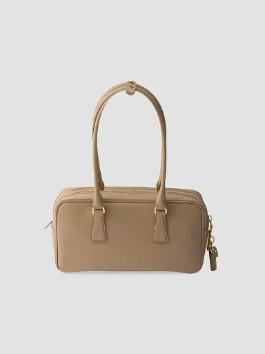 Prada Women's Saffiano Leather Top Handle Bag - Beige | Thumbnail 5 Prada Women's Saffiano Leather Top Handle Bag - Beige | Thumbnail 5