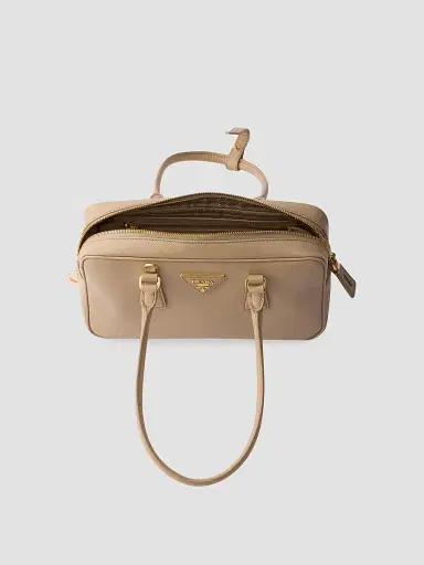 Prada Women's Saffiano Leather Top Handle Bag - Beige | Thumbnail 6 Prada Women's Saffiano Leather Top Handle Bag - Beige | Thumbnail 6