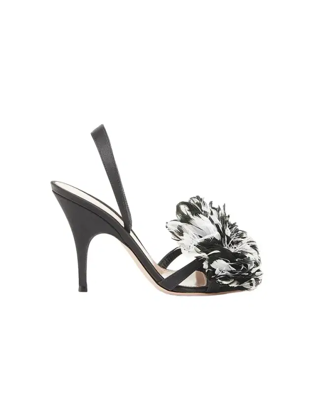 Gianvito Rossi Women's Winter Garden 95MM Crepe Satin Slingback Sandals - Black