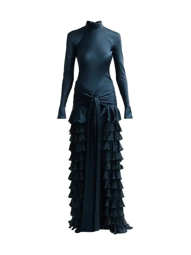Zimmermann Women's Valiant Silk Ruffle Maxi Dress - Teal