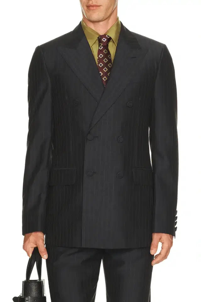 Valentino Pinstripe Double Breasted Blazer