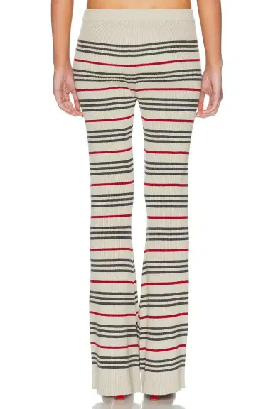 The Elder Statesman Libeccio Rib Stripe Flare Pant | Thumbnail 4 The Elder Statesman Libeccio Rib Stripe Flare Pant | Thumbnail 4