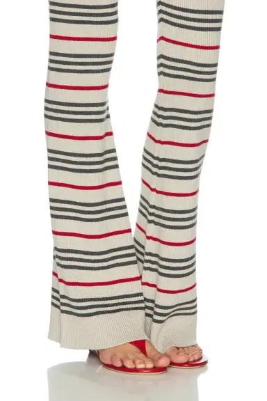 The Elder Statesman Libeccio Rib Stripe Flare Pant | Thumbnail 6 The Elder Statesman Libeccio Rib Stripe Flare Pant | Thumbnail 6