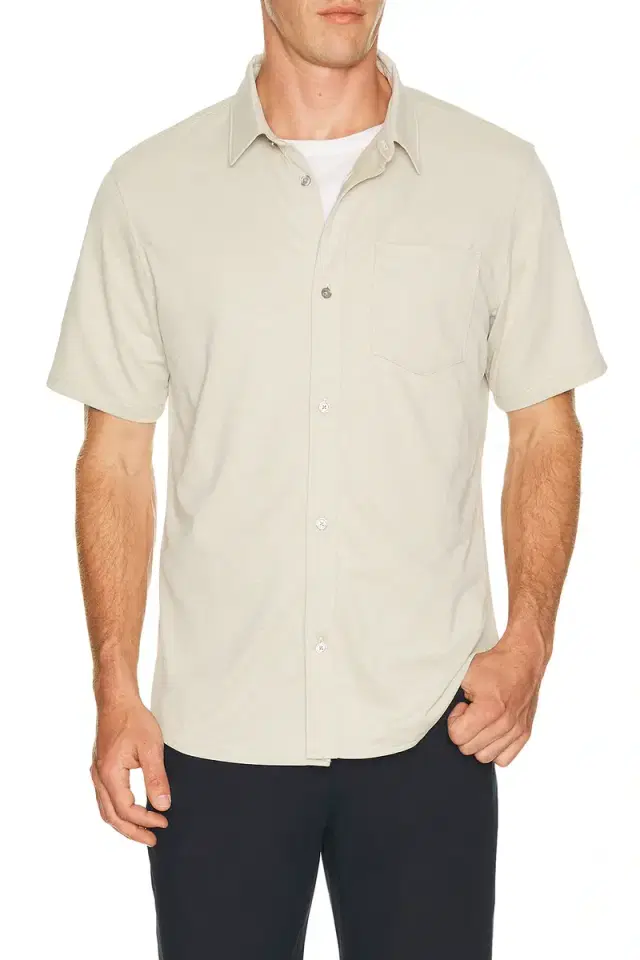 Vuori Knit Oxford Button Down Shirt