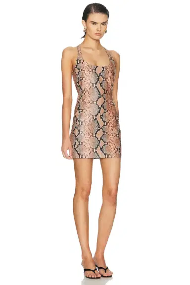 The Attico Reptile Mini Dress | Thumbnail 2 The Attico Reptile Mini Dress | Thumbnail 2