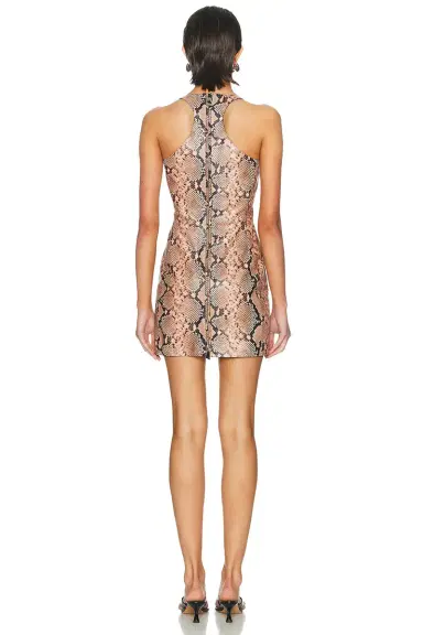 The Attico Reptile Mini Dress | Thumbnail 3 The Attico Reptile Mini Dress | Thumbnail 3