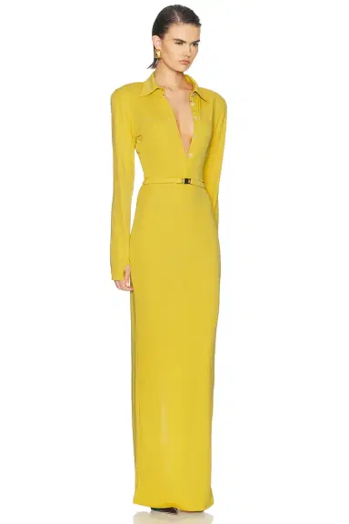 Rowen Rose Long Sleeve Jersey Polo Dress | Thumbnail 2