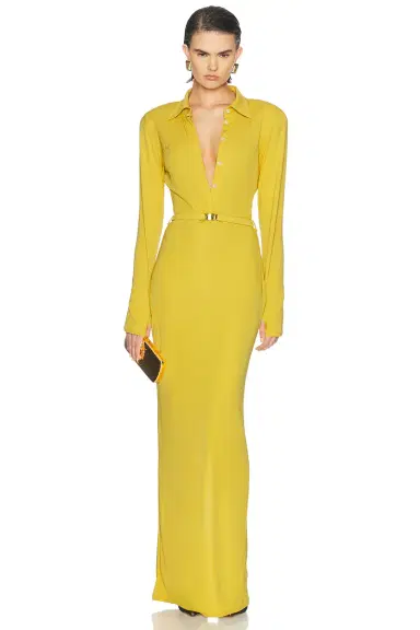 Rowen Rose Long Sleeve Jersey Polo Dress | Thumbnail 1
