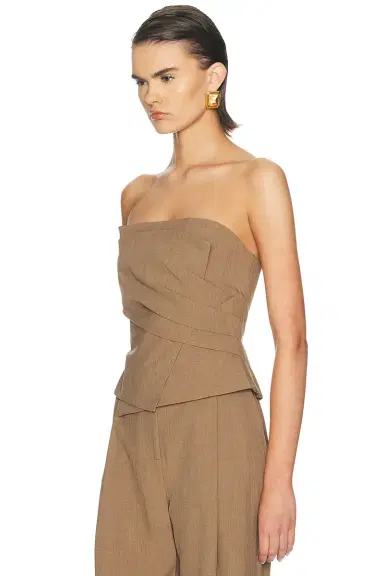 The Sei Wrap Bustier Top | Thumbnail 3