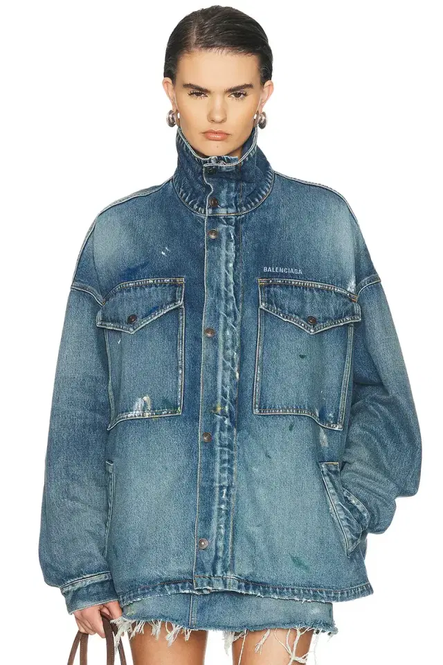 Balenciaga Denim Parka