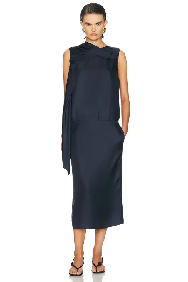 Loulou de Saison Izia Draped Cape Dress