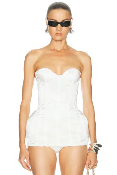 Magda Butrym Strapless Corset Top | Thumbnail 1 Magda Butrym Strapless Corset Top | Thumbnail 1
