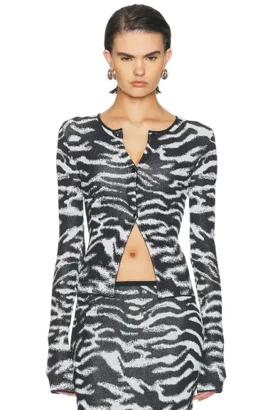 The Attico Zebra Cardigan | Thumbnail 2