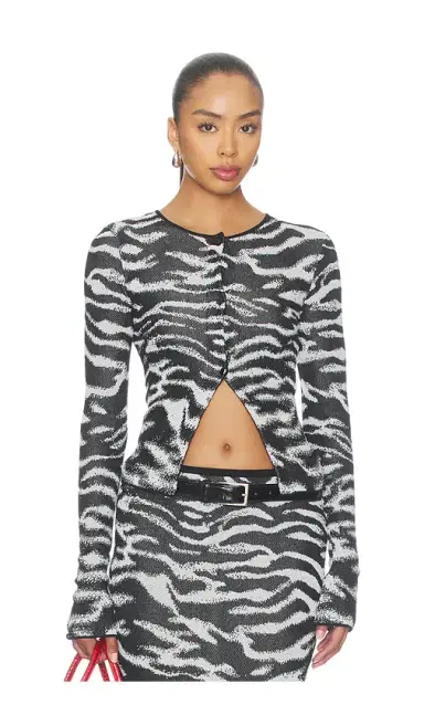 The Attico Zebra Cardigan | Thumbnail 6