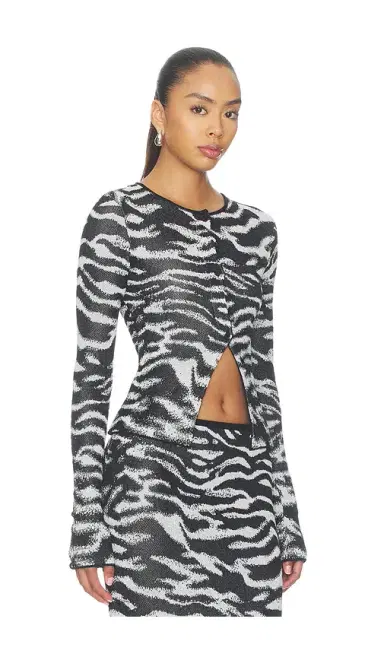 The Attico Zebra Cardigan | Thumbnail 7