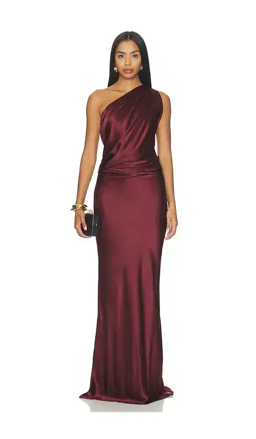 The Sei Draped One Shoulder Gown