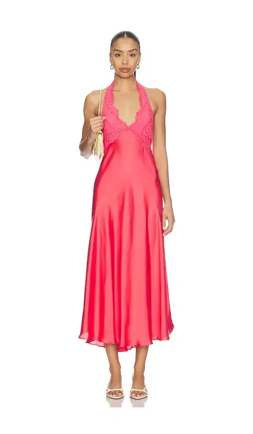 Free People Petal Party Midi Slip Dress